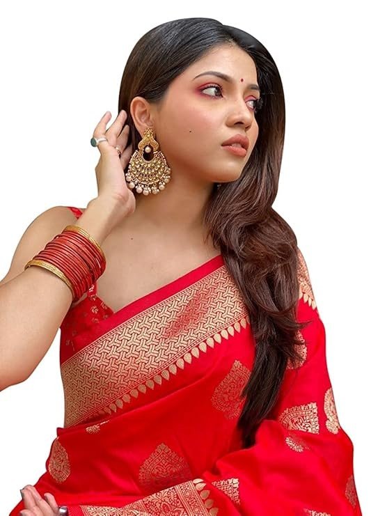 Kanjivaram Art Silk Saree Soft Banarasi Style Sari